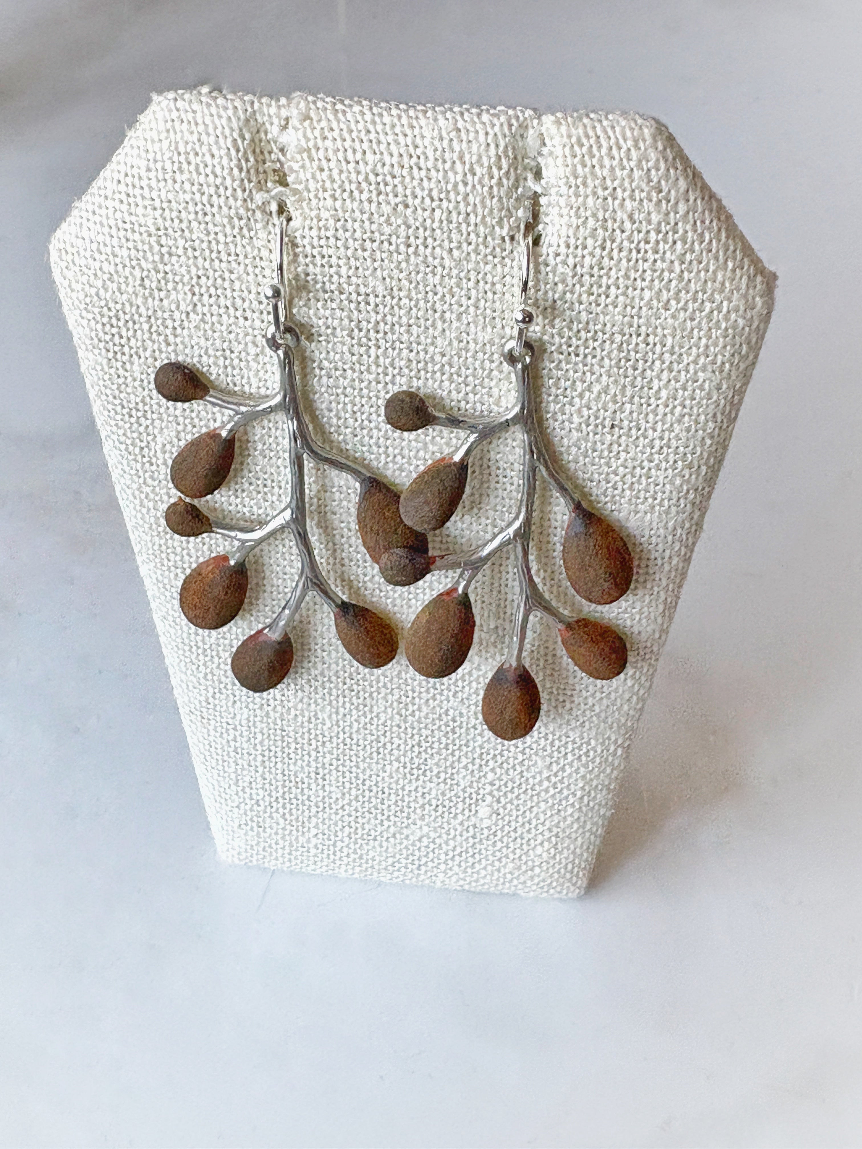 Rust Branch Earrings